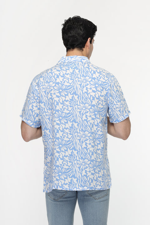 Regular Fit Shirt Half Light Blue