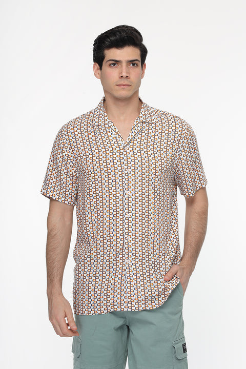 Regular Fit Shirt Half Orange