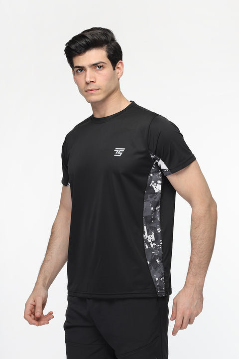 Regular Fit Sports T-Shirt Black