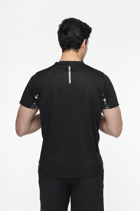 Regular Fit Sports T-Shirt Black