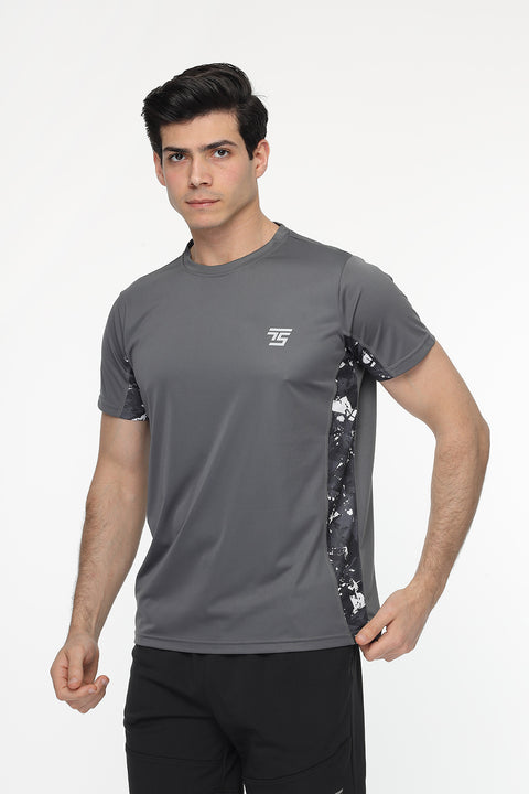 Regular Fit Sports T-Shirt Gray