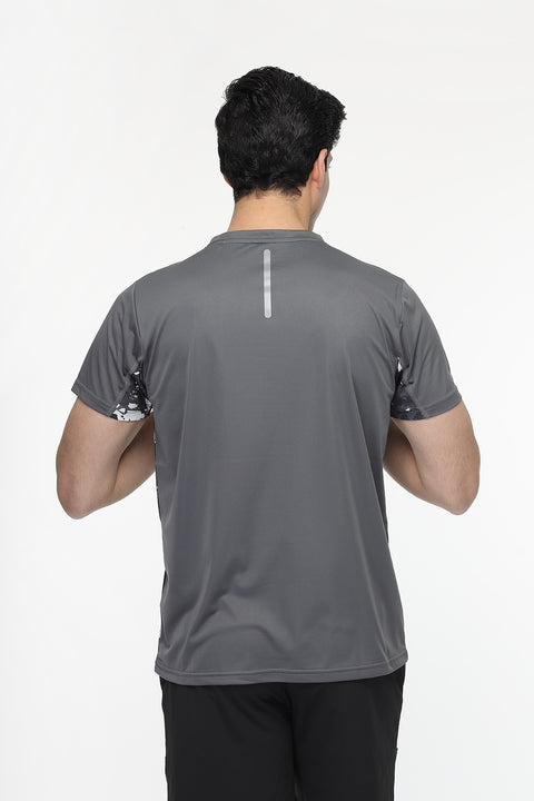 Regular Fit Sports T-Shirt Gray