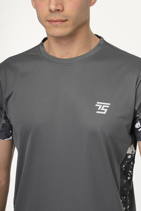 Regular Fit Sports T-Shirt Gray