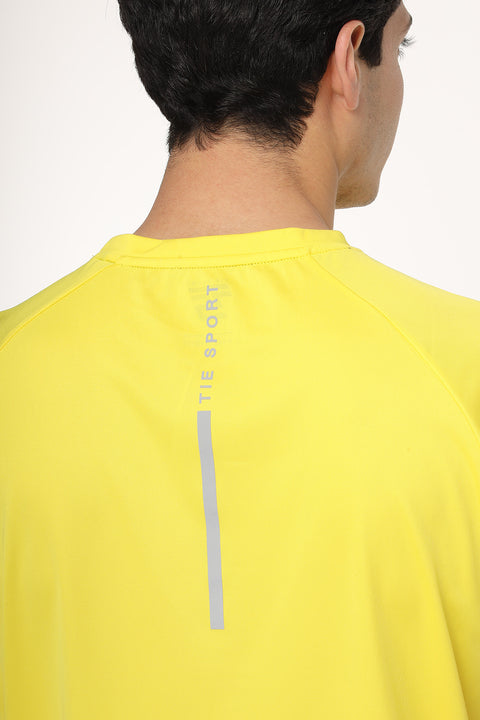 Regular Fit Sports T-Shirt Yellow