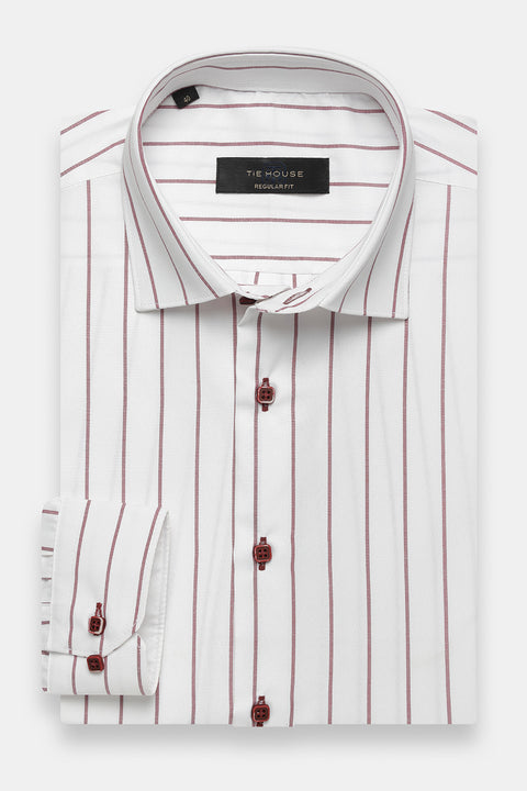 Regular Fit Shirt Maroon