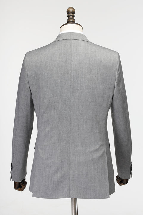 Slim Fit Suit Light Gray