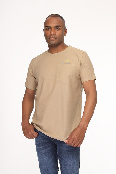 Regular Fit T-Shirt Beige