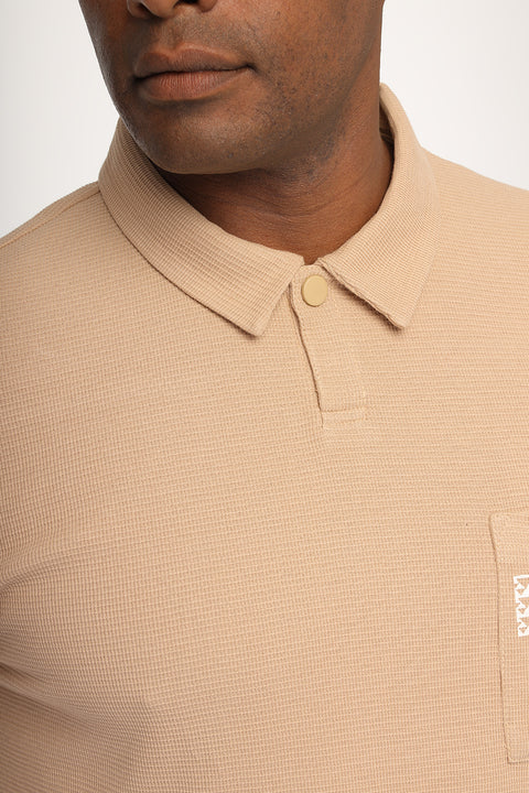 Polo Shirt Regular Fit Beige