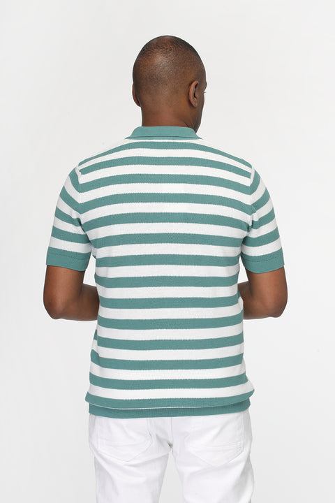 Polo Shirt Regular Fit Knitted Green