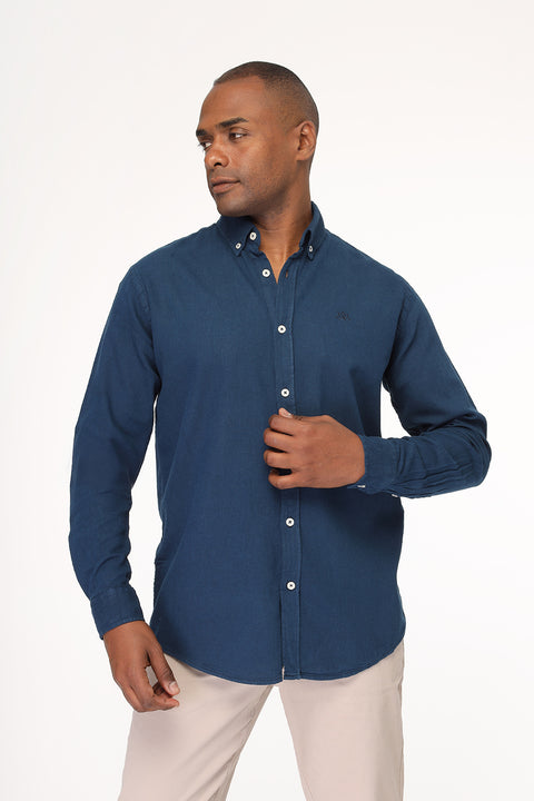 New Fit Shirt Dark Blue