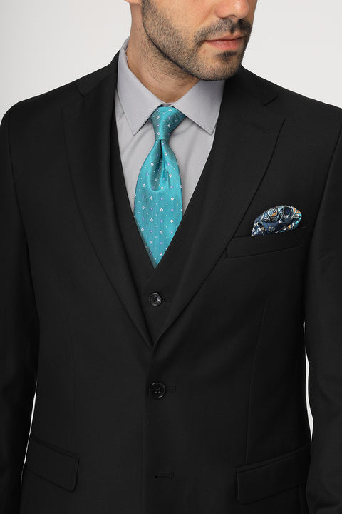 Slim Fit Suit Black