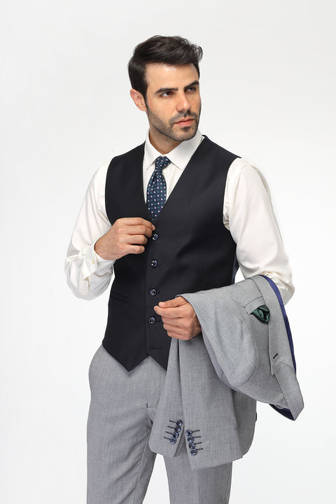 Slim Fit Suit Light Blue