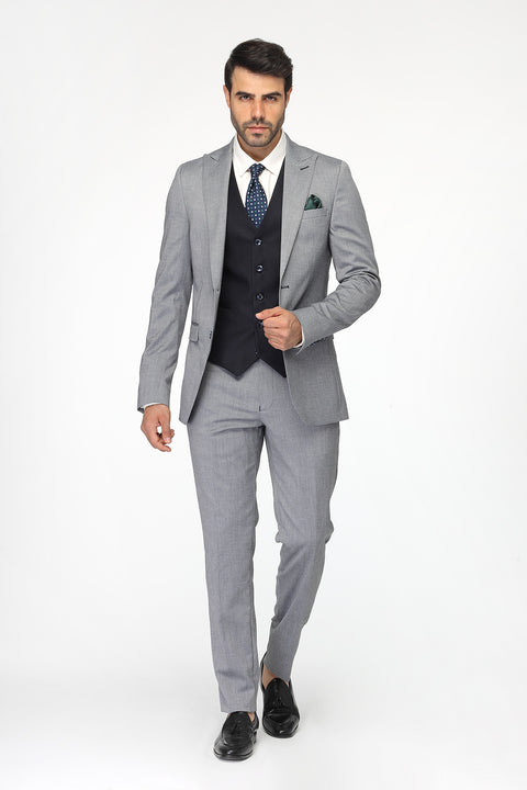 Slim Fit Suit Light Blue
