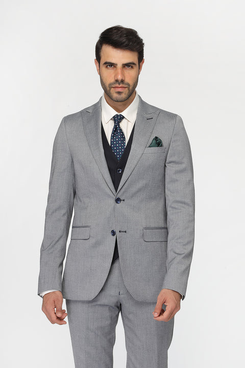 Slim Fit Suit Light Blue