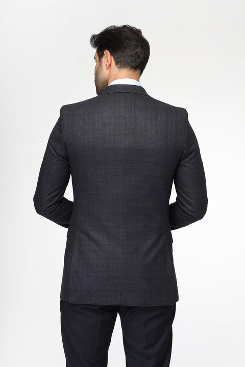Slim Fit Suit Dark Blue
