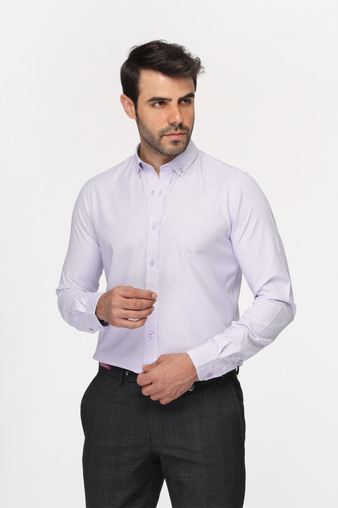 Slim Fit Shirt Purple