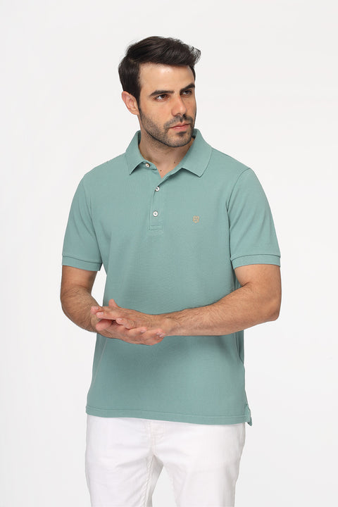 Polo Shirt Regular Fit Light Green