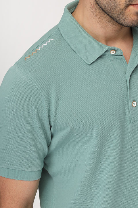 Polo Shirt Regular Fit Light Green
