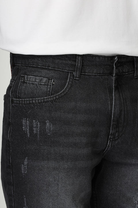 Regular Fit Jeans Short Gray