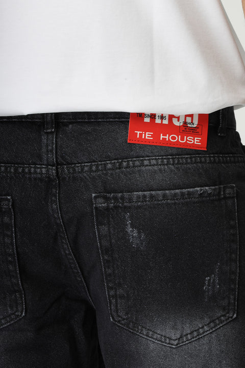 Regular Fit Jeans Short Gray