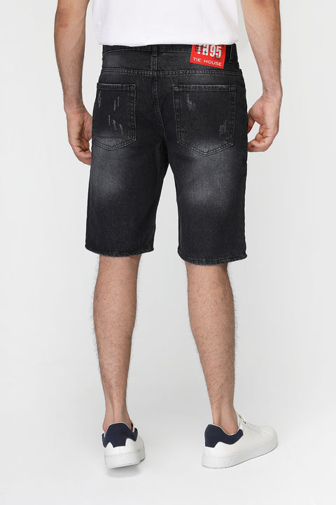 Regular Fit Jeans Short Gray