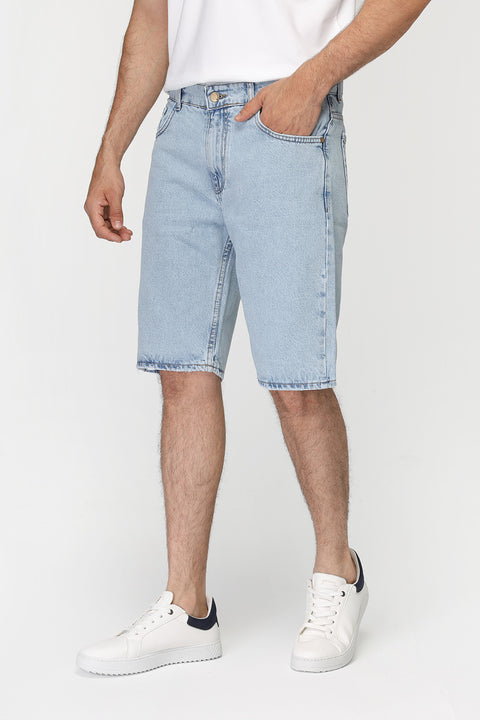 Regular Fit Jeans Short Light Blue