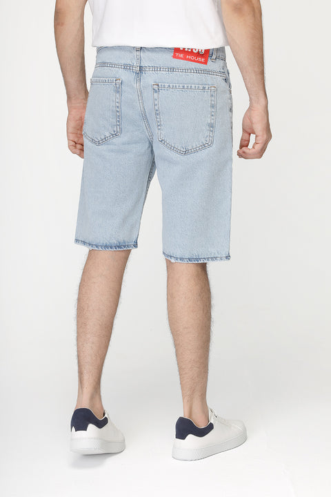 Regular Fit Jeans Short Light Blue