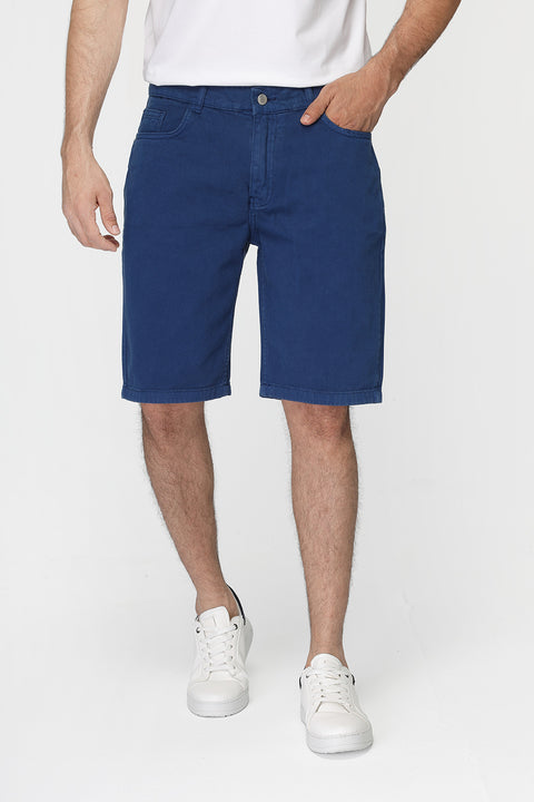Regular Fit Jeans Short Blue