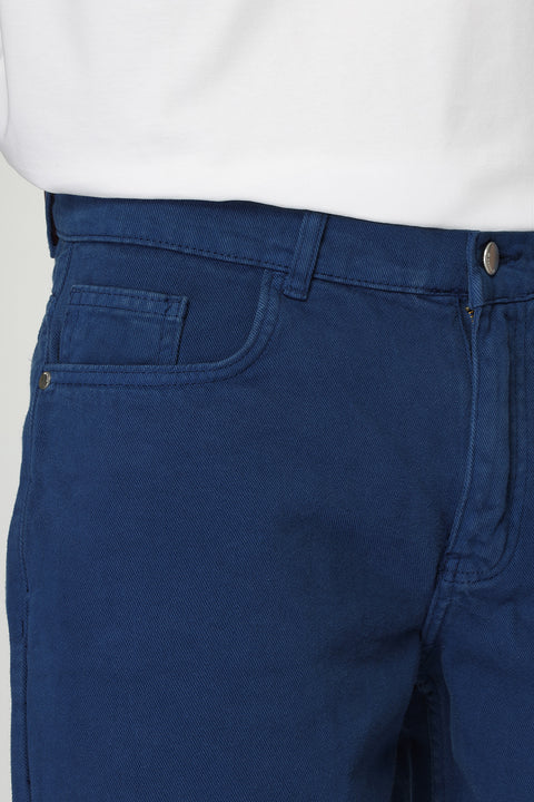 Regular Fit Jeans Short Blue