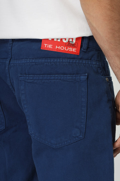 Regular Fit Jeans Short Blue