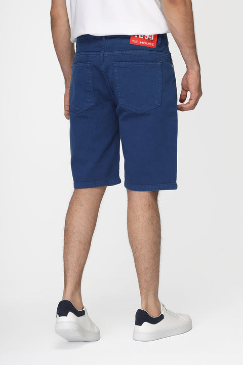 Regular Fit Jeans Short Blue