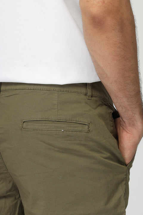 Regular Fit Chino Short Green