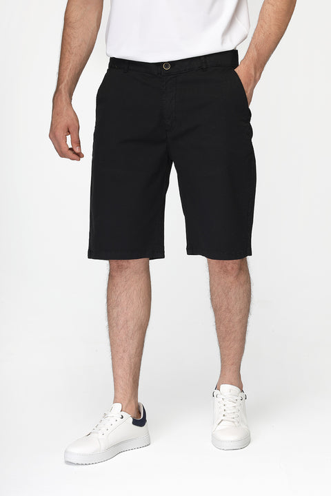 Regular Fit Chino Short Black