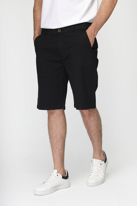 Regular Fit Chino Short Black