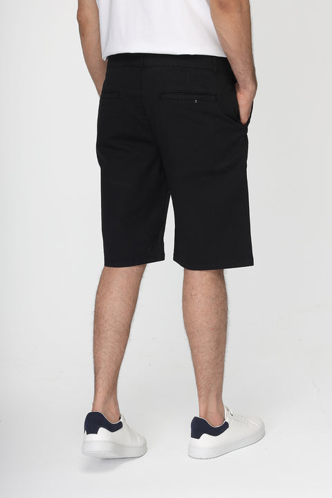 Regular Fit Chino Short Black