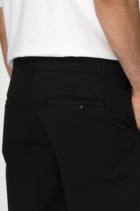 Regular Fit Chino Short Black