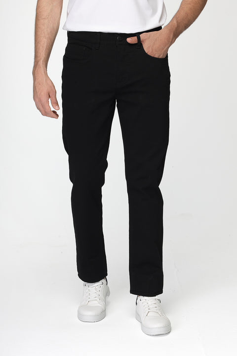 Slim Fit Trousers Black