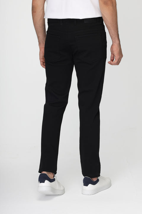 Slim Fit Trousers Black