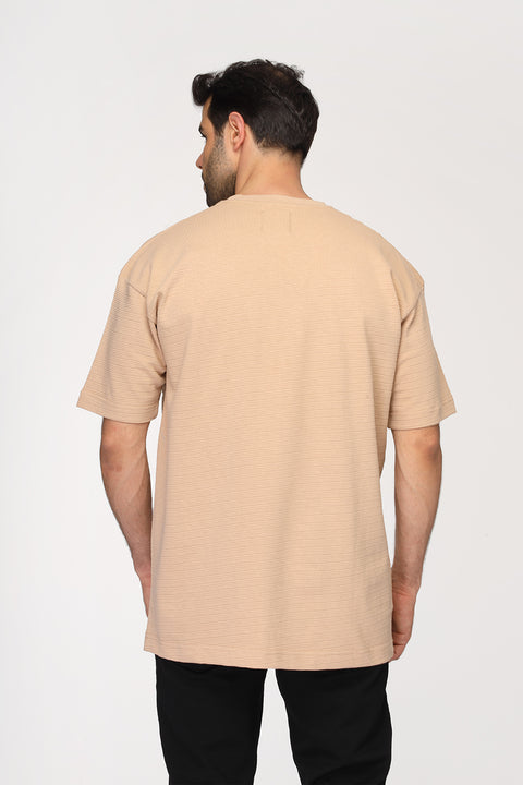 Over Size Fit T-Shirt Beige
