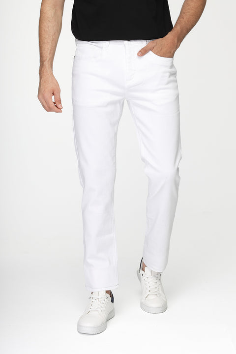 Slim Fit Trousers Jeans White