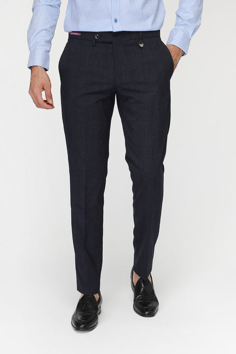 Slim Fit Classic Pants Dark Blue