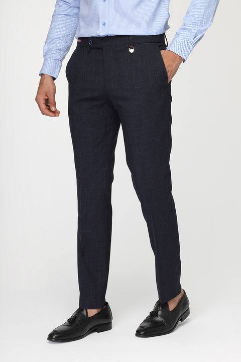 Slim Fit Classic Pants Dark Blue