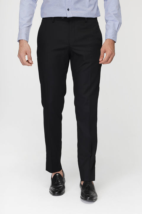 Regular Fit Classic Pants Black
