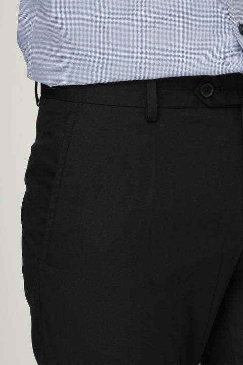 Regular Fit Classic Pants Black