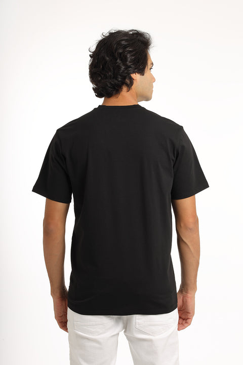 Regular Fit T-Shirt V Black