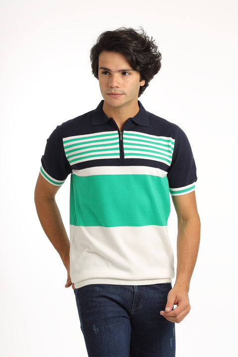 Polo Shirt Regular Fit Knitted Green