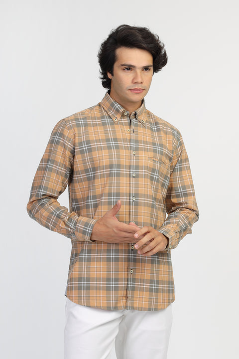 Regular Fit Shirt Beige