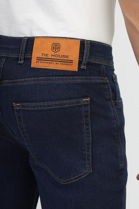 Slim Fit Trousers Jeans Dark Blue
