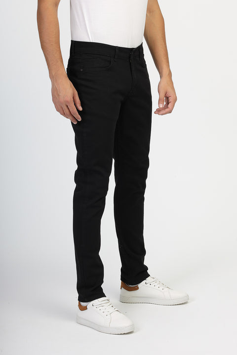 Slim Fit Trousers Black