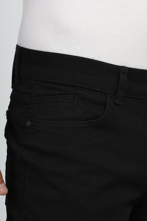 Slim Fit Trousers Black